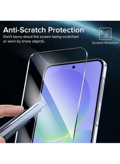 DUSALA 2 Pack Tempered Glass for Samsung Galaxy A36 5G Screen Protector, Anti-Scratch Case Friendly Clear HD Film  - Image 3