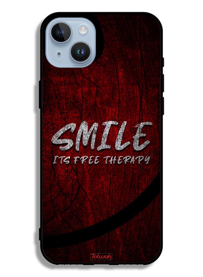Tolwak Apple iPhone 14 Plus Protective Case Smile Its Free Therapy - Image 2