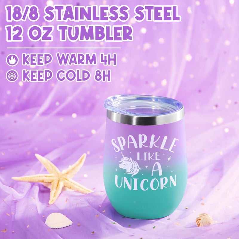 Qinline Easter Gifts for Girls, Unicorn Birthday Gifts Basket for Girls Age 3 4 5 6 7 8 9 10 Years Old, Girl Toy Age 6-8, Teen Girl Gift Trendy Stuff for Toddler 8-12, Easter Eggs Stuffers for Daughter Niece - Image 5