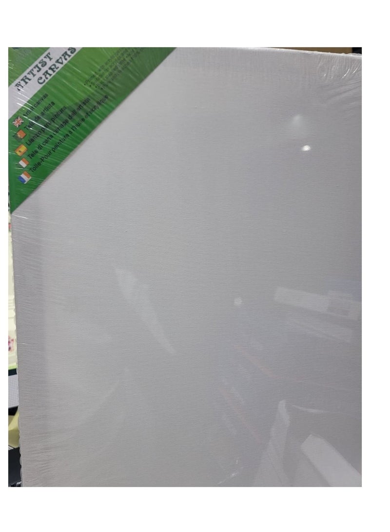 Painting Canvas Board Canvas Panel, 40x50cm Canvas Boards, Square Small Art Board for Oil Paint Blank|Artist Canvas primed with Acrylic Gesso|Suitable for Acrylic and Oil Painting Artist Canvas - Image 1