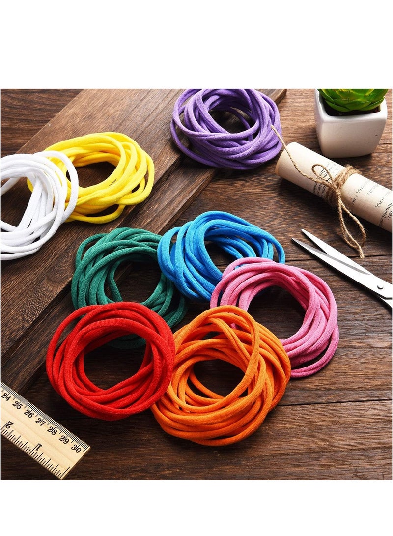 KASTWAVE Loom Potholder, 14 Colors Elastic Potholder Loom Loops Weaving Loom Loops, Weaving Loom Kit Toys with 2 Pcs Crochet Hooks for Kids and Adults, for DIY Crafts Supplies (336 Pieces) - Image 3