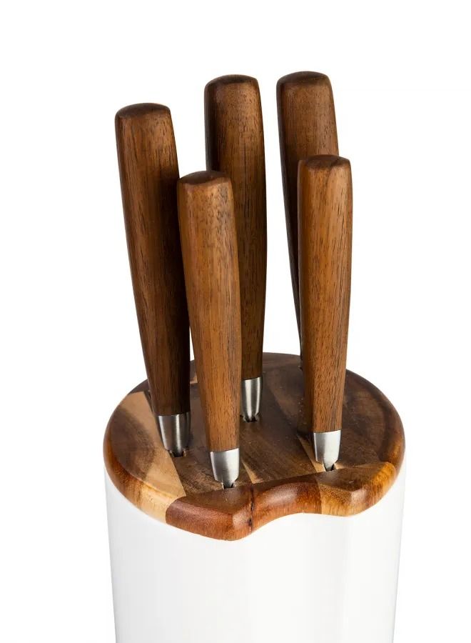 كاراجا طقم سكاكين كوغو مع ستاند من السيراميك من  كاراجا 6 قطع  - Image 4