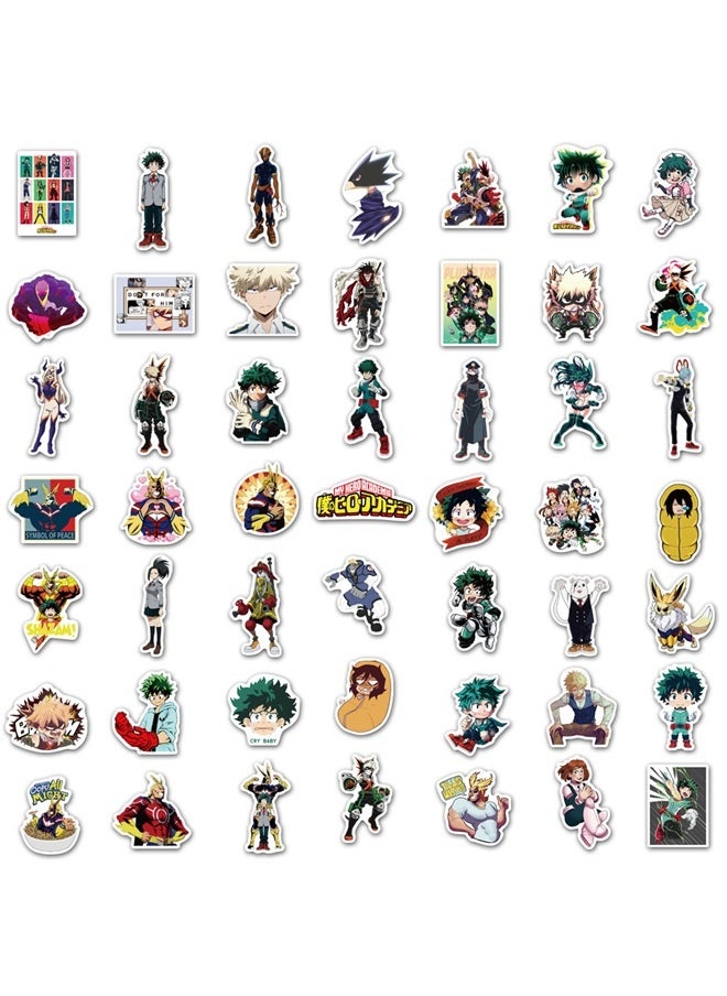 yongsheng 100 Pieces Of My Hero Academia Graffiti Stickers, 100 Pcs Hero Stickers Cute Stickers Anime Waterproof Vinyl Stickers for Water Bottles, Laptop  - Image 4