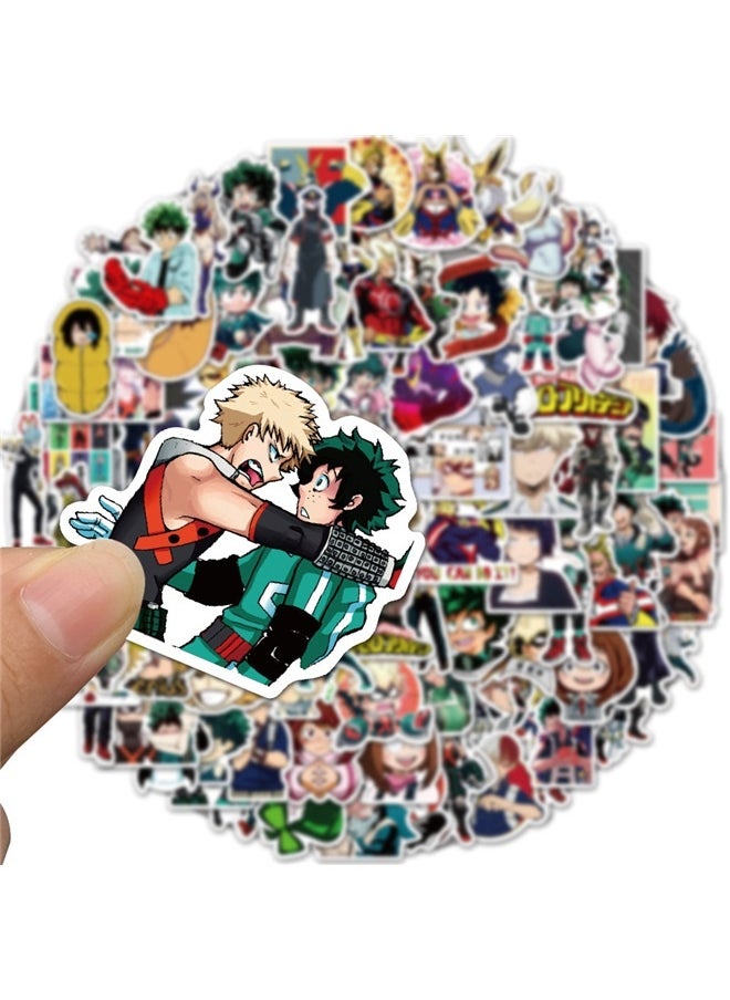 yongsheng 100 Pieces Of My Hero Academia Graffiti Stickers, 100 Pcs Hero Stickers Cute Stickers Anime Waterproof Vinyl Stickers for Water Bottles, Laptop  - Image 3