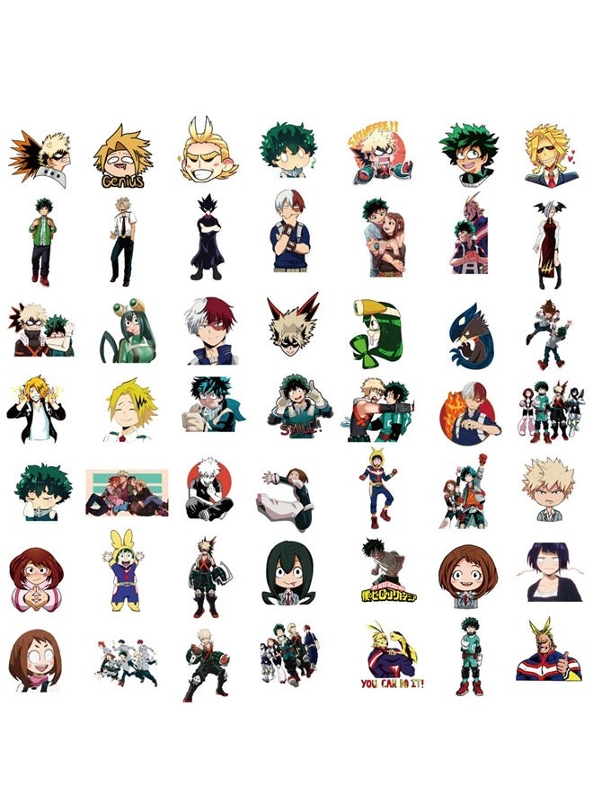 yongsheng 100 Pieces Of My Hero Academia Graffiti Stickers, 100 Pcs Hero Stickers Cute Stickers Anime Waterproof Vinyl Stickers for Water Bottles, Laptop  - Image 5