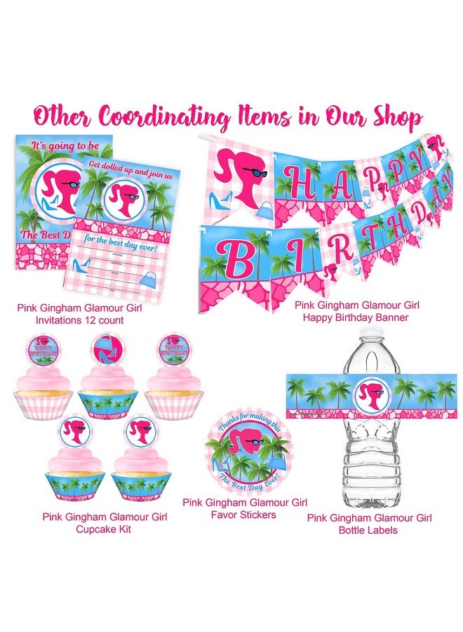 Pajama Glam Slumber Party Banner Slumber Party Supplies Slumber Party Decorations Glamour Girl Happy Birthday Banner Pennant