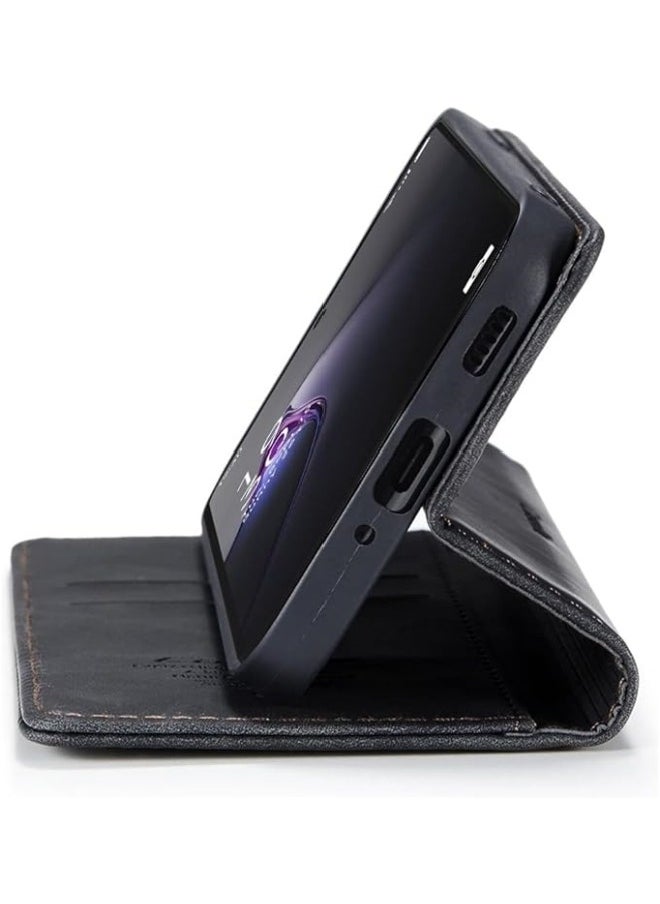 جنرال متوافقة مع Oppo Reno 8 Pro 5G ، غطاء جلد صناعي محفظة مع حواف TPU [فتحات للبطاقات] [دعم للوقوف الحر] [إغلاق مغناطيسي] ، غطاء قابل للطي مقاوم للصدمات.  - Image 4