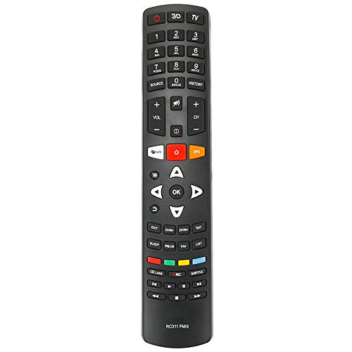 Allimity RC311 FMI3 06-IRPT53-BRC311 Remote Control Replacement for TCL LCD LED HD TV L49P10FS - Image 2