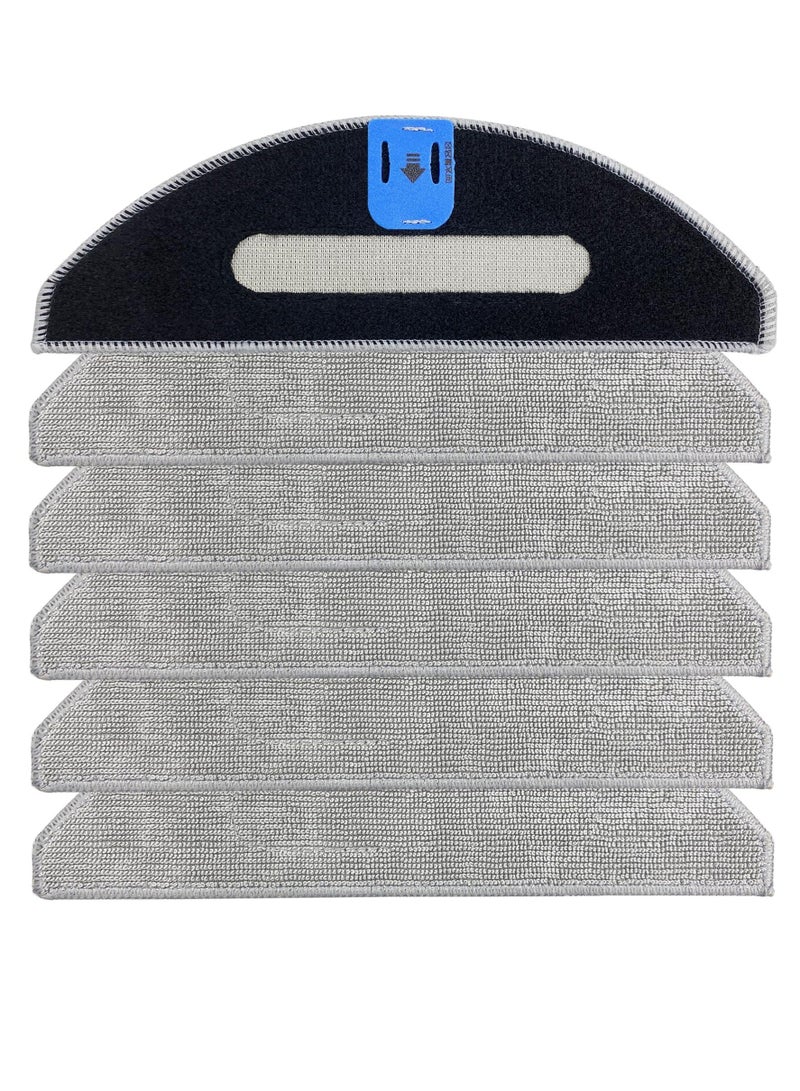 5 Pack i5 Replacement Mop Pads Washable and Reusable Mop Pads Premium Microfiber Mop Pads Replacement for iRobot Roomba Combo i5 i5+ j5 j5+ Robot Vacuum Cleaner Eco Friendly and Reusable - Image 1