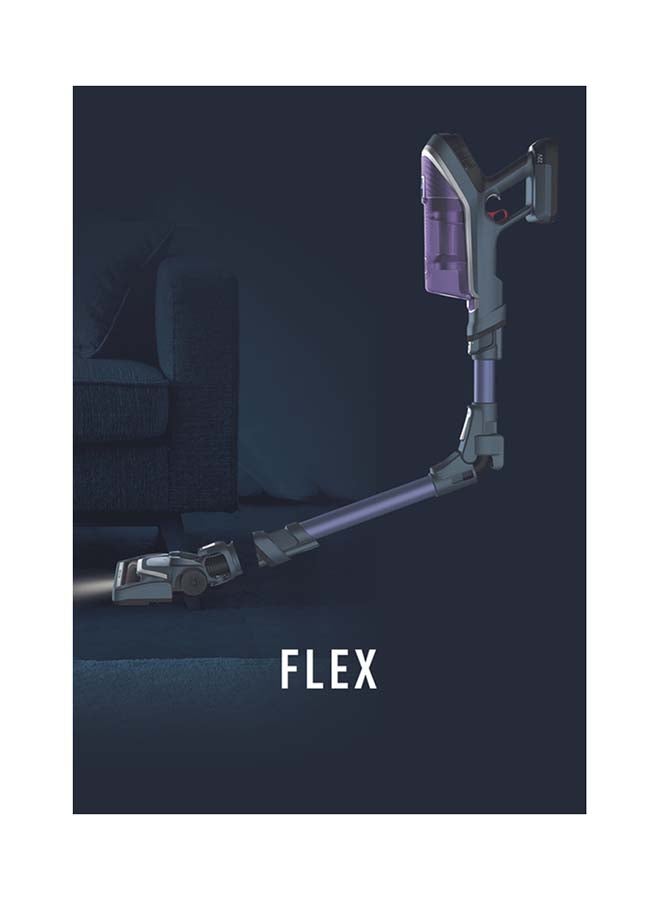 Tefal X-Force Flex 8.60 Allergy Kit, Cordless Vacuum Cleaner, Extreme Power, 185W, 22V Removable Battery, Up to 45 Minutes, Flex Technology, LED Lights 185 W TY9639HO Purple - Image 5