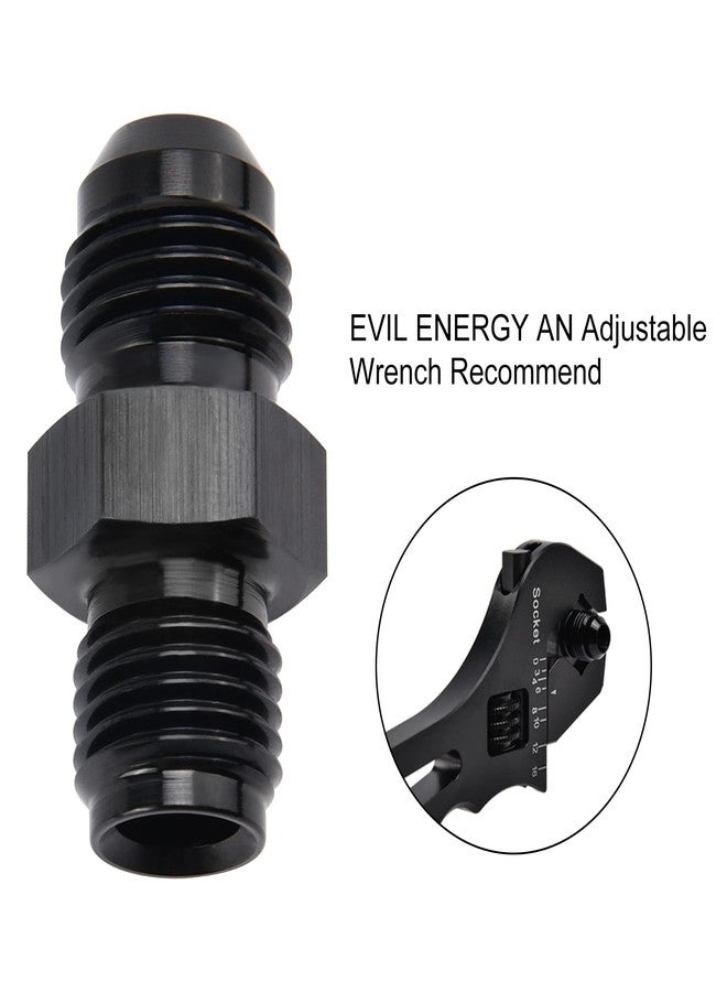 EVIL ENERGY محول ملولب مستقيم ذو طرف مقلوب من نوع EVIL ENERGY 6AN ذكر إلى 1/2 × 20، قطعتان - Image 4