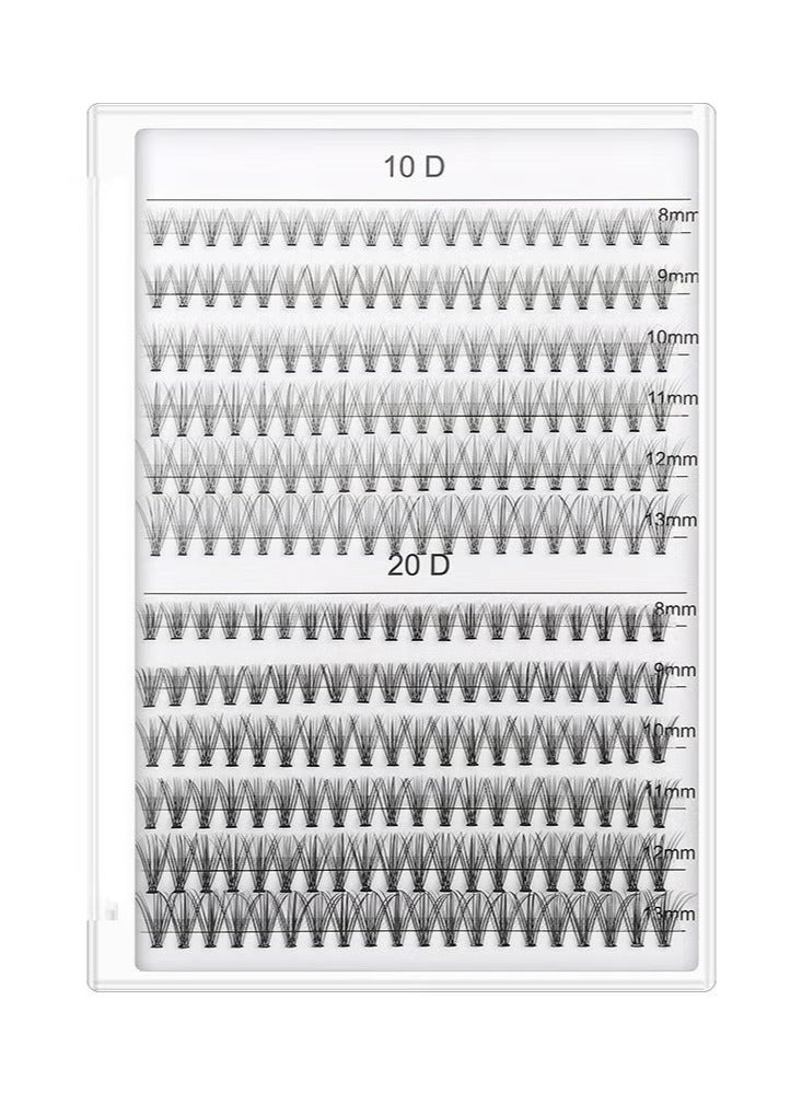 Generic 240pcs C Curl 10D/20D Individual Cluster Eyelashes  - Image 2