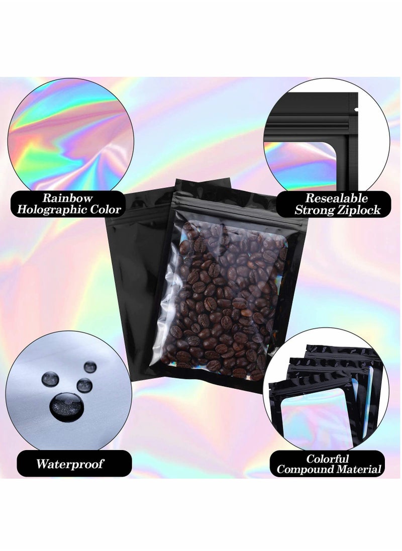 KASTWAVE - Resealable Smell Proof Bags Foil Pouch Bag Flat Bag(Black, 7*10cm, 100 Pieces) - Image 1