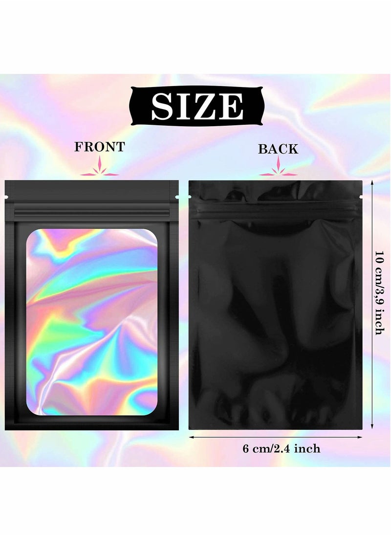 KASTWAVE - Resealable Smell Proof Bags Foil Pouch Bag Flat Bag(Black, 7*10cm, 100 Pieces) - Image 1