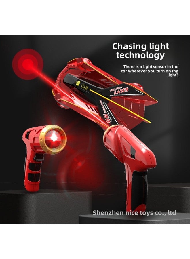 إسكدنيا Tiktok's Same Style Children's Light-chasing Wall Climbing Car Infrared Induction Special Effects Rechargeable Four-wheel Drive Drift Remote Control Car Toy-Color:Chasing Light Wall Climbing Car 【re - Image 5