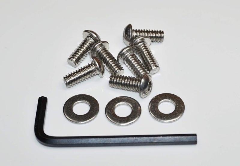 LocEzy 7-Stainless Steel Batwing Fairing/Windshield Trim Bolt Kit are Replacement/Compatible with Harley-Davidson Years 1996-2022 - Image 1
