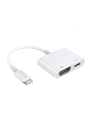 Lightning To HDMI Adapter For Apple iPhone/iPad White - pzsku/ZEA8C65BA6AF975A4EBBBZ/45/_/1684914010/c7fdce97-1595-4f5b-8bcb-20b4e2466e9e