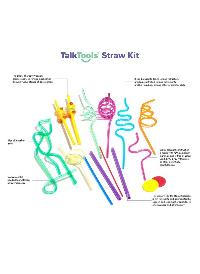 TalkTools Premium Drinking Crazy Straws - Fun Drinking Straws Silly Colorful Drinking Straws Crazy Straws For Kids Colorful Reusable Swirly Twisty Loop Straws For Party - 17pack  - Image 2