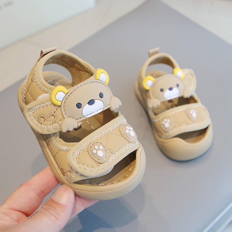 Toddler Sandals Soft Sole Baby Walking Shoes M03 khaki