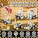 PANPAPA 6 Mini Models for Kids Ages 812 272pcsEngineering Toys with TruckForkliftExcavator Car Building Kit and so on Compatible with Metal Building Model SetsAssembly Toys Gifts for Boys Girls - Image 4