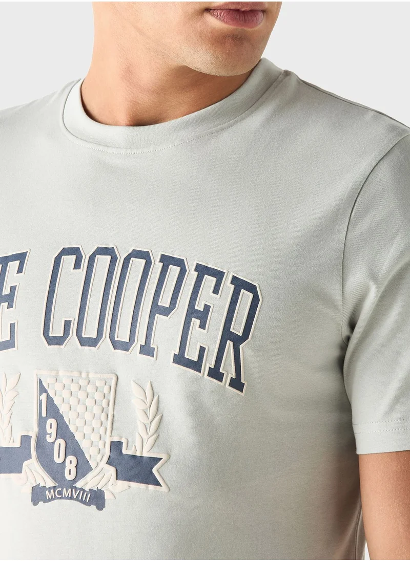 Lee Cooper Graphic Print Crew Neck T-Shirt