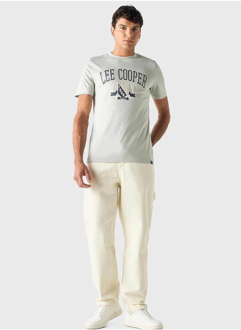 Lee Cooper Graphic Print Crew Neck T-Shirt