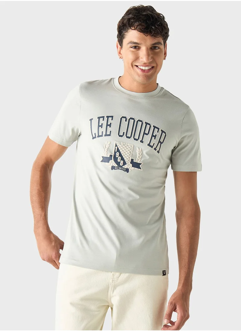 Lee Cooper Graphic Print Crew Neck T-Shirt