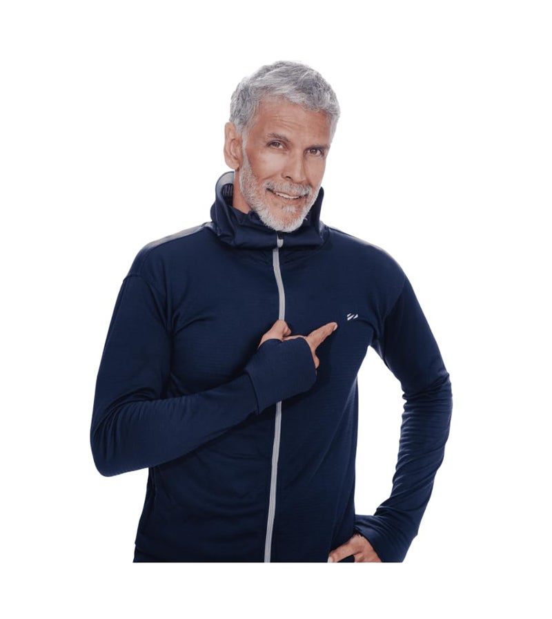 BLUE TYGA Men Nylon Blend Sunscreen Standard Length Jacket 2.0 - Advanced Protection From Sun & Pollution - Upf 50+ Protection, Navy Blue,X-Large - Image 1