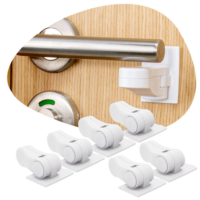 6Pack Door Lever Lock for Child Safety  Baby Proofing  Child Proof Handle Locks