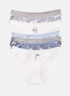 Pack Of 7 Classic Plain Cotton Panties With Snoopy Print