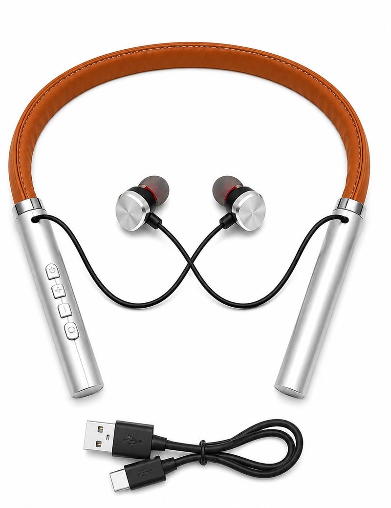Wireless Bluetooth 5.2 Neckband Earphones with Magnetic Earbuds, 10mm Bass Driver, Type-C Fast Charging, Long Battery Life, HD Calls, Sports & Daily Use ERPC-IM275. - Image 1