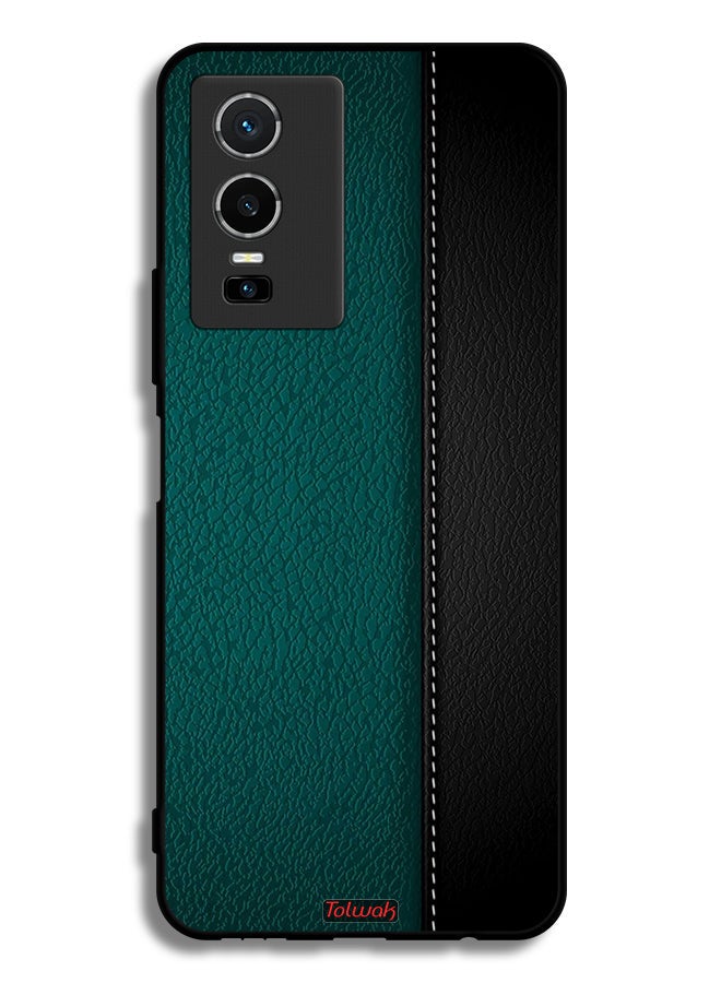 Tolwak Vivo Y76 5G Protective Case Cover Leather Pattern - Image 2