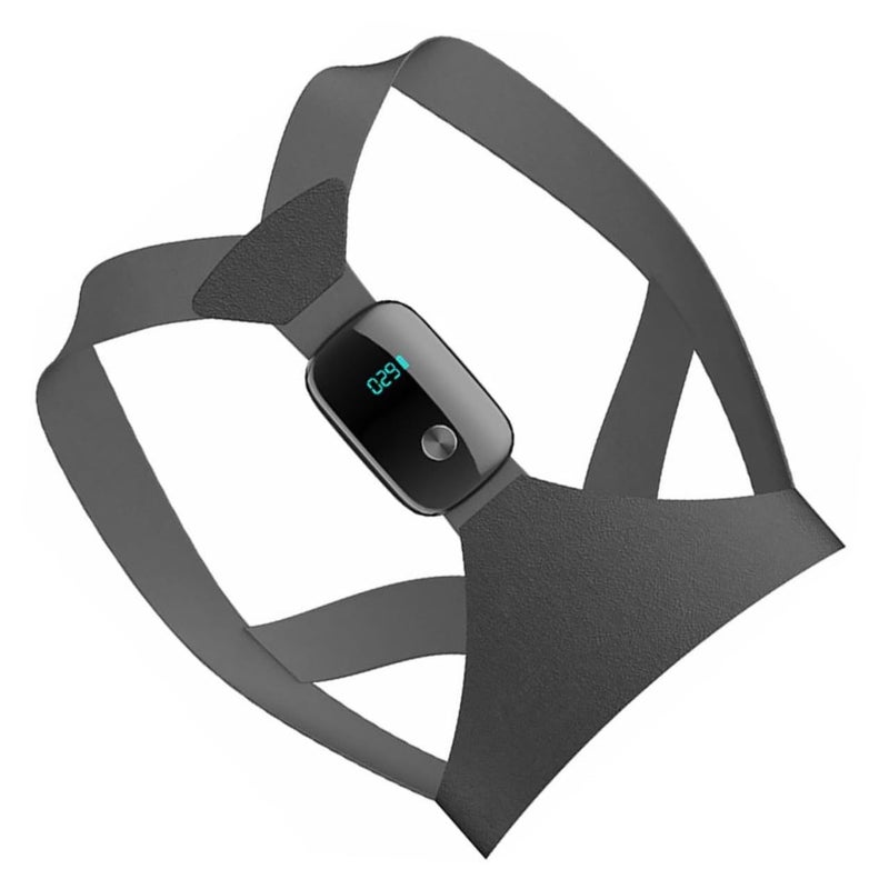 Abaodam Smart Adjustable Hunchback Corrector Back Brace With Shoulder Support Belt For Adults Black Posture Trainer For Upper Back Alignment - Image 2