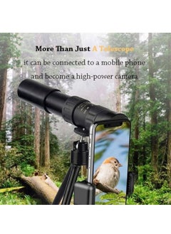 Generic 4K 10-300X 40 مللي متر المحمولة التكبير أحادي تلسكوب المقربة المحمولة التكبير أحادي تلسكوب ترايبود كليب عدسة الهاتف المحمول  - Image 5