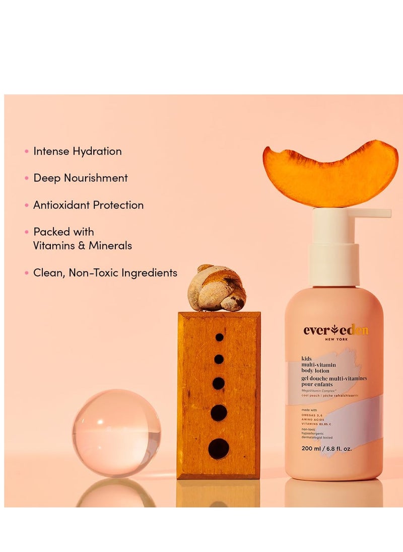 Evereden - Evereden Kids Multi-Vitamin Body Lotion (6.8 fl.oz., Melon Juice): Gentle & Non-Toxic Moisturizing Kids Lotion | Nourishing & Protective Lotion for Kids - Image 1