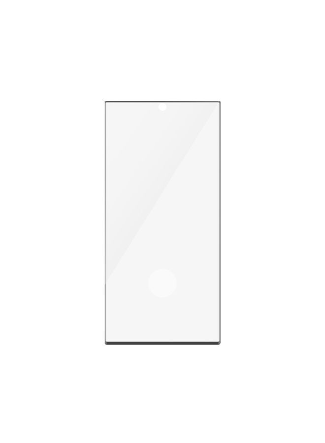 بانزرجلاس شاشة حماية فائقة الاتساع لهاتف سامسونج جالاكسي S23 الترا - شفاف مع إطار اسود - Image 2