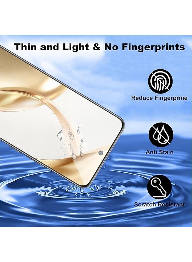 2 Pack Honor 200 5G Screen Protector, 9H Tempered Glass Screen Protector for Honor 200 5G, Premium 3D Curved Edge Guard Film，Case Friendly, Anti-Scratch Film (Edge Adhesive) - Image 4