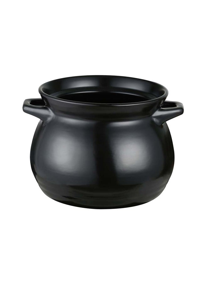 AL SANIDI Heat pottery pot, Thermal pottery pot, Black, capacity 3.3 L Size 18 Cm  - Image 2