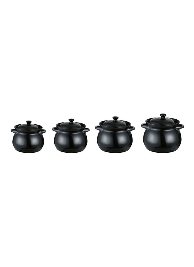 AL SANIDI Heat pottery pot, Thermal pottery pot, Black, capacity 3.3 L Size 18 Cm  - Image 5