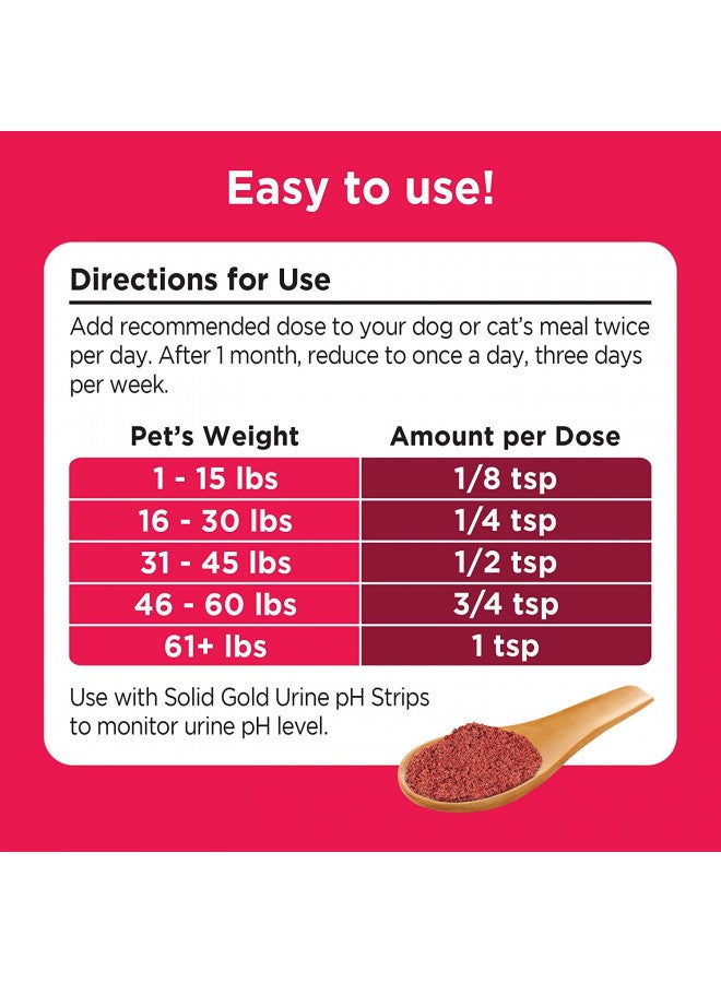 Solid Gold Cranberry Supplement for Dogs & Cats for Urinary Tract Health - Berry Balance UTI + Bladder + Kidney Support for Cats and Dogs with Antioxidants - Cranberry Powder - 3.5 oz - Image 3