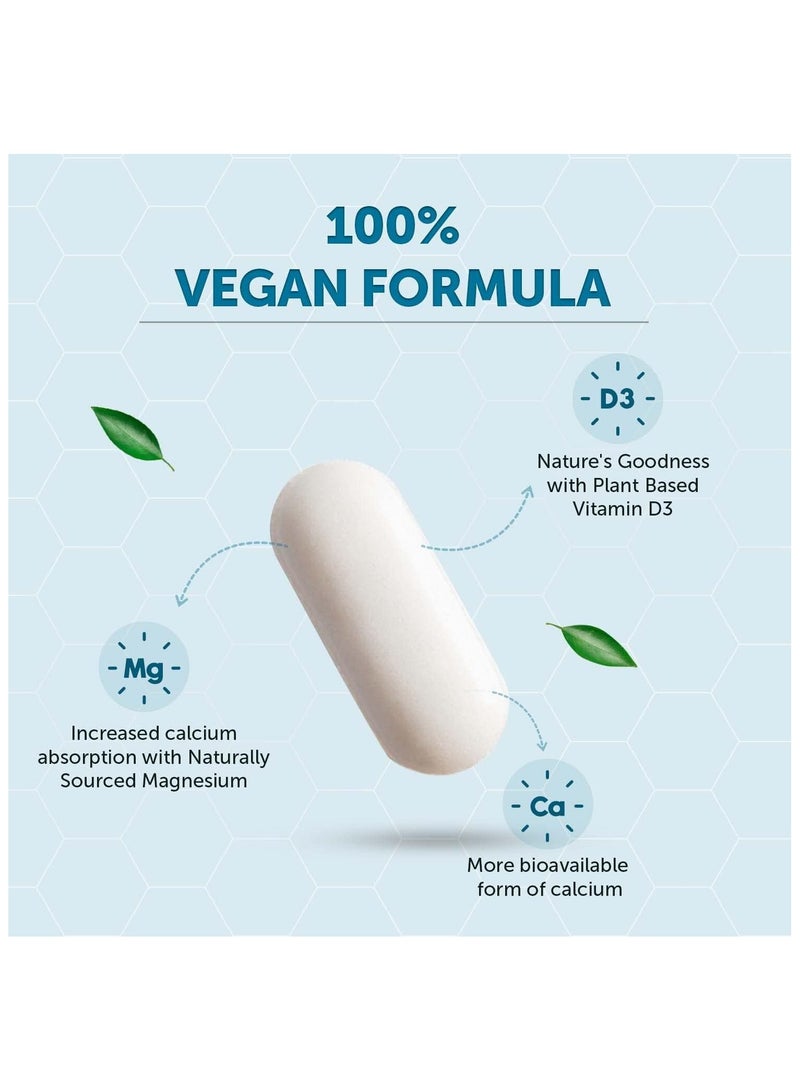Neuherbs True Calcium 1000mg Supplement For Men & Women 60 Vegan Tablets - Image 5