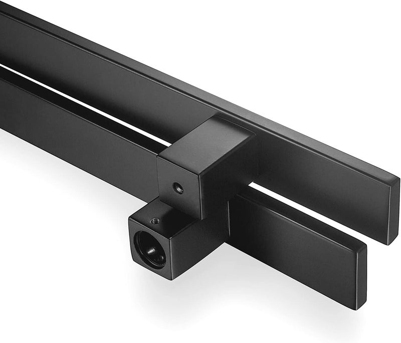 Togu TG-6018 مقبض باب دفع وسحب من الفولاذ المقاوم للصدأ 304 بسمك 18 بوصة مع دعامات صلبة للاستخدام التجاري - تشطيب أسود غير لامع - Image 4