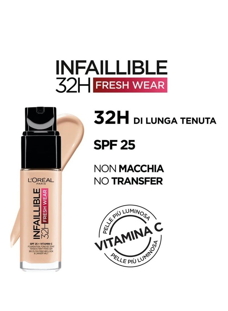 L'Oreal Paris Infallible 32 Hour Liquid Foundation - 20 'Ivory - Image 2