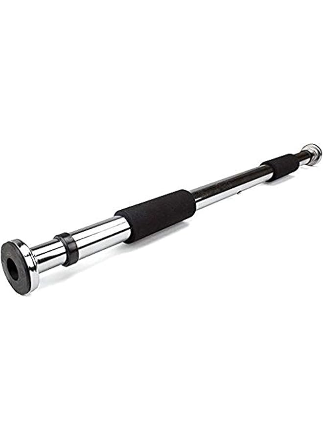 Inditradition Chrome Steel Pull Up Adjustable Gym Bar With Cushioned Grip (80 110 Cm)