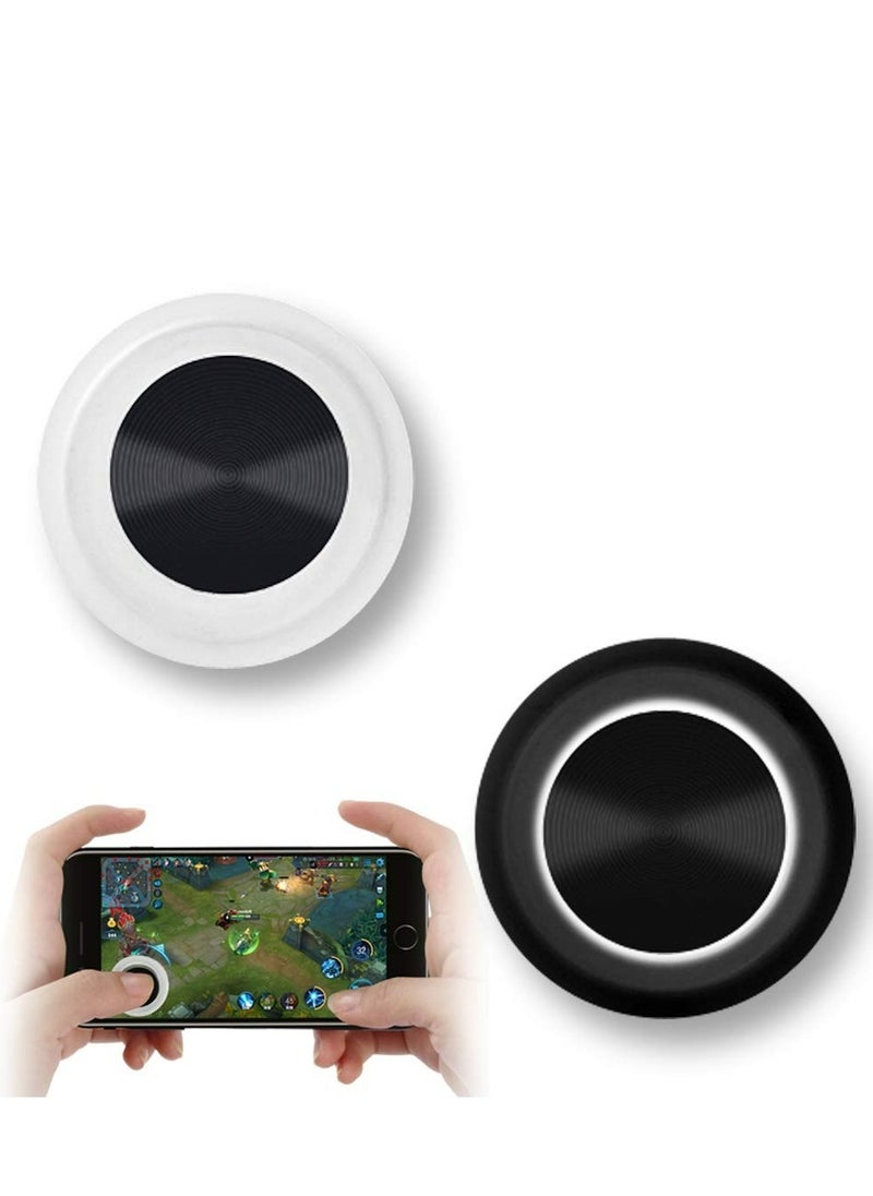 Generic - 2Pcs Mobile Phone Game Joystick Game Control Touch Screen Joypad Game Controller for iPad iPhone Android Mobile Tablet Smart Phone Joystick Touch Screen Joypad Tablet Funny Game Controller - Image 1