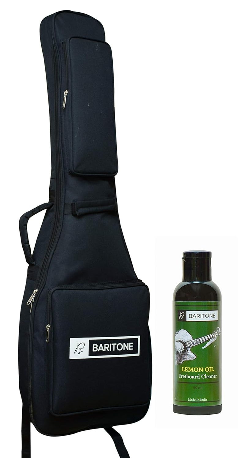 Heavy Padded Guitar Bag For Fender Squier MM Electric Guitar with Guitar Fretboard Polish