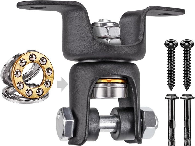 BeneLabel Heavy Bag Ceiling Mount with Spring & Chains 360° Rotation Punching Bag Ceiling Hanger with Bearings Boxing Bags Holder Hardware with 2 Wood Screws and 2 Expansion Screws - Image 1