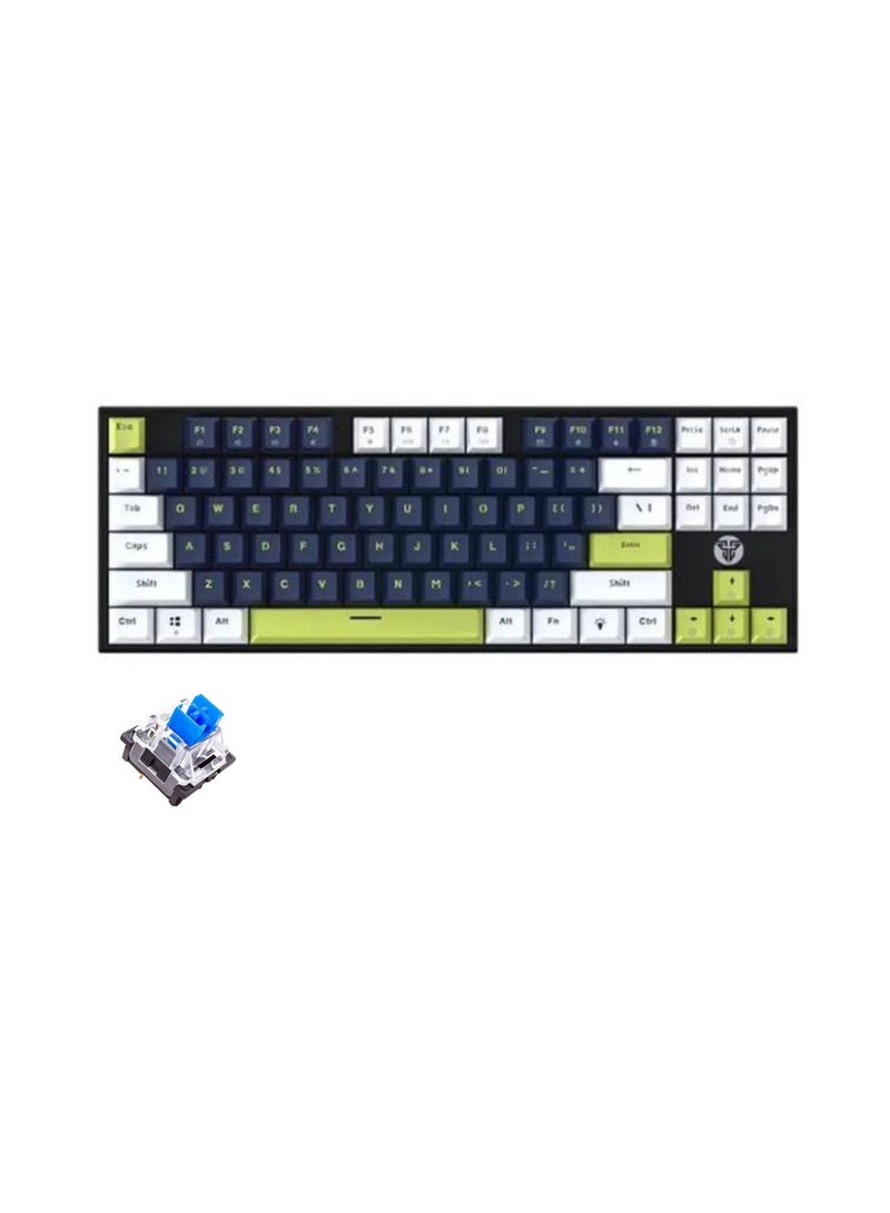 FANTECH ATOM87S MK877S Mechanical Gaming Keyboard with Blue Switches, RGB Backlight, Wired USB-C, English/Arabic Layout - Image 1
