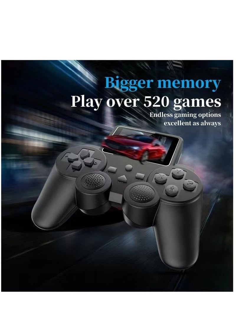 S10 GAMEPAD Controller Gamepad with Built-in HD Color Screen with 520 Classic Games with Extra 2 player controller set