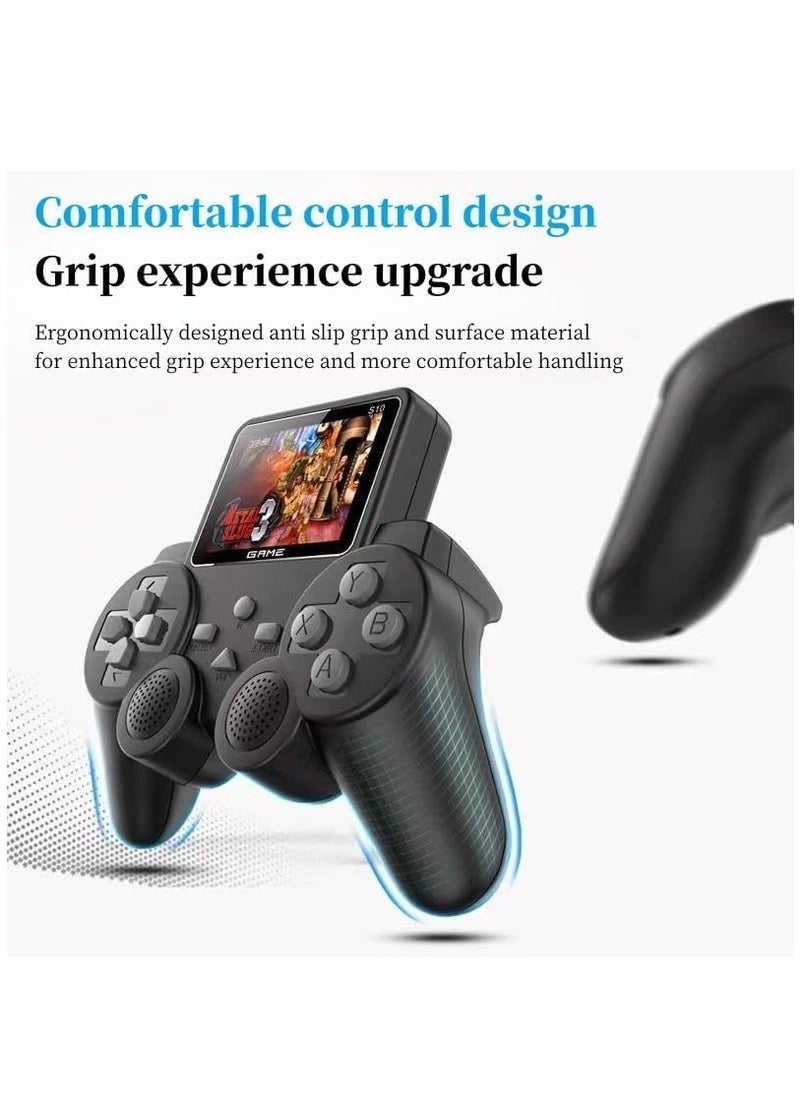 S10 GAMEPAD Controller Gamepad with Built-in HD Color Screen with 520 Classic Games with Extra 2 player controller set